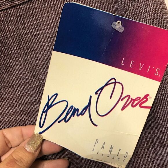 Levis Vintage Bend Over Pants Size 18 Burgundy - Picture 6 of 8